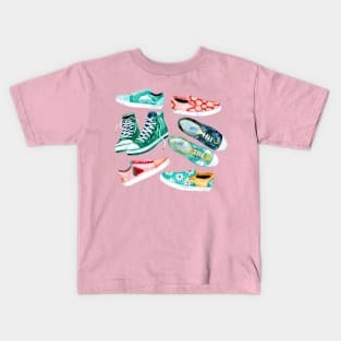 Sole-Mates - Watercolour Shoes Kids T-Shirt